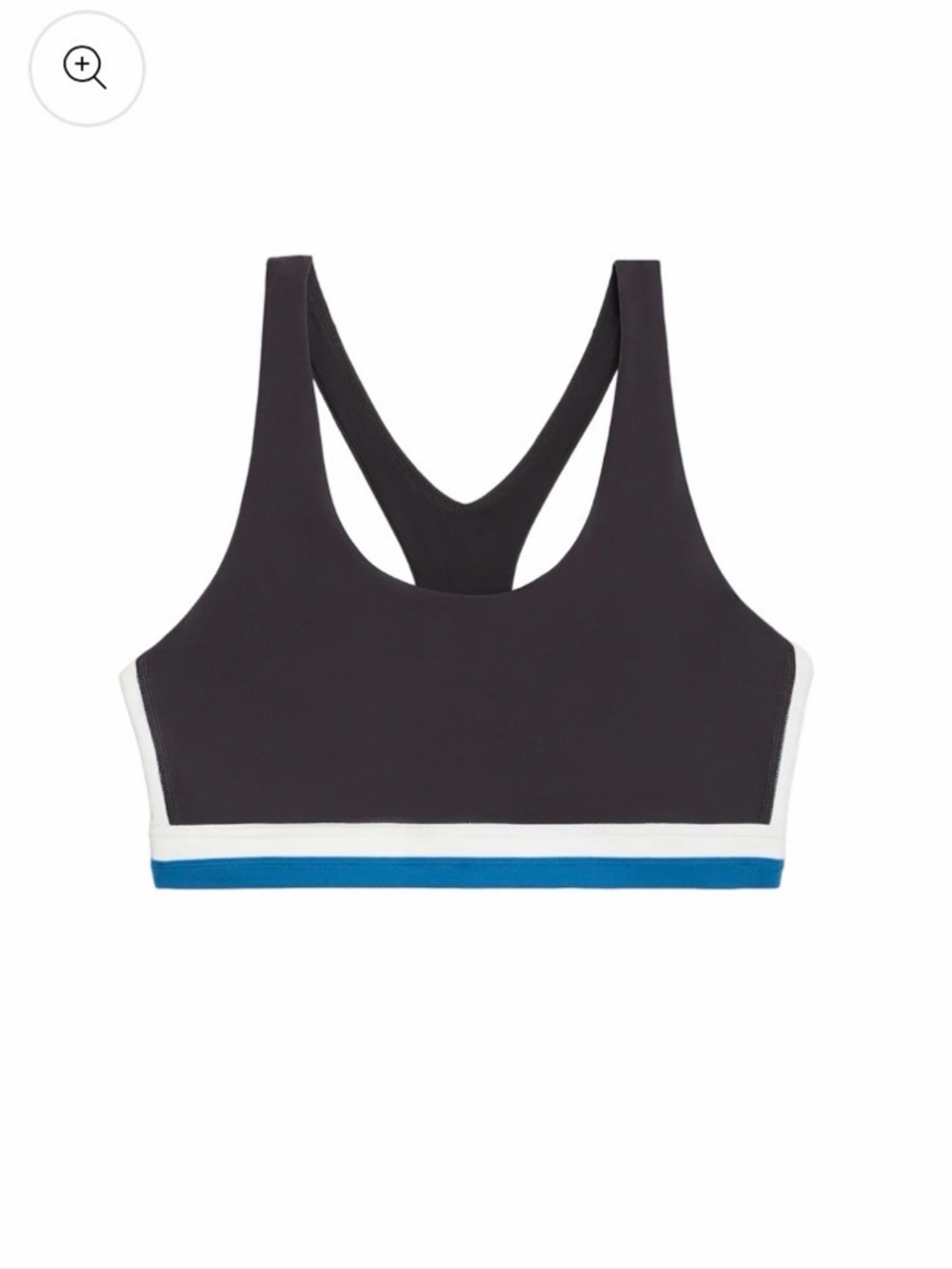 NWT Splits59 Maci Airweight Bra in Graphite/White Size Small